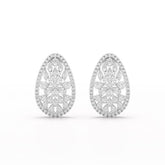 أقراط مرصعة بأشكال متعددة من الألماس المخبري عيار 6 قيراط