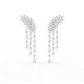 9 CT Pear Cut Lab Diamond Dangle Drop Earring Jama Jewels