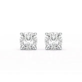 1 CT Cushion Lab Diamond Stud Earrings