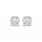 6.03 CT Lab Grown Diamond Round Earring