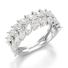 2.44 CT Marquise Cut Lab Diamond Ring Jama Jewels