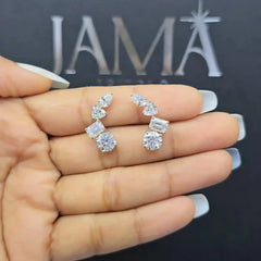 4.85 CT Lab Grown Crawler Earring (Ready for Delivery) Jama Jewels