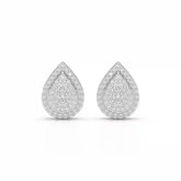 0.82 CT Lab Diamond Pear Shape Stud Earrings