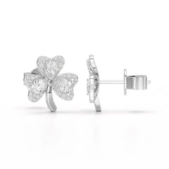1.30 CT Petal Earring with Pear and Rounds Cut Lab Diamonds Jama Jewels