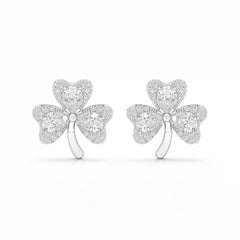 1.30 CT Petal Earring with Pear and Rounds Cut Lab Diamonds Jama Jewels
