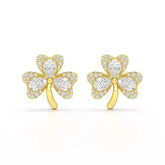 1.30 CT Petal Earring with Pear and Rounds Cut Lab Diamonds Jama Jewels