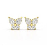 1.50 CT Butterfly Shape Lab Diamond Stud Earring Jama Jewels