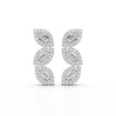 0.55 CT Baguette & Round Cut Lab Diamond Drop Earring
