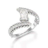 1.77 CT Emerald Cut Lab Diamond Ring Jama Jewels