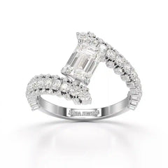 1.77 CT Emerald Cut Lab Diamond Ring Jama Jewels