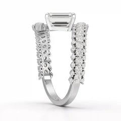 1.77 CT Emerald Cut Lab Diamond Ring Jama Jewels