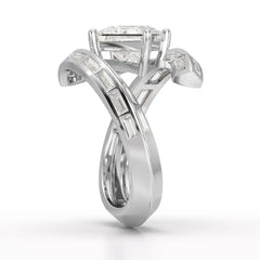 3.08 CT Princess Cut Lab Diamond Ring Jama Jewels