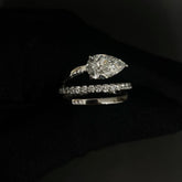 1.8 CT Pear Cut Lab Diamond Ring (Ready for Delivery)