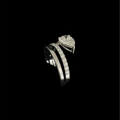 1.8 CT Pear Cut Lab Diamond Ring (Ready for Delivery) Jama Jewels