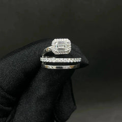 1.49 CT Emerald Cut Lab Diamond Ring (Ready for Delivery) Jama Jewels