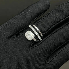 1.49 CT Emerald Cut Lab Diamond Ring (Ready for Delivery) Jama Jewels