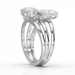 3 CT Oval Cut Lab Diamond Ring
