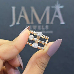 1.2 CT Lab Diamond Multi Shape Spiral Ring (Ready for Delivery)