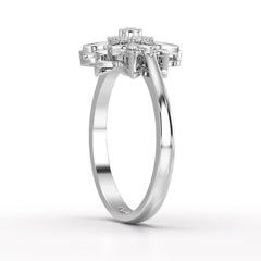 0.20 CT Round Cut Lab Diamond Bloom Ring