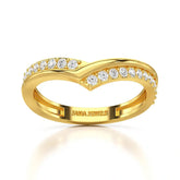 0.25 CT Pave Setting Round Cut Lab Diamond Ring Jama Jewels