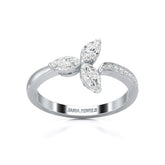 0.50 CT Marquise Cut Diamond Petal Ring Jama Jewels
