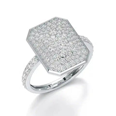 1.20 CT Octagonal Shaped Diamond Ring Jama Jewels