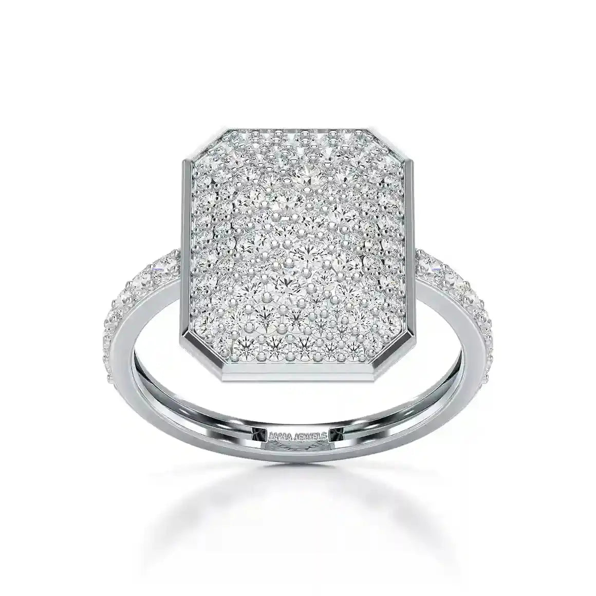 1.20 CT Octagonal Shaped Diamond Ring Jama Jewels