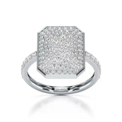 1.20 CT Octagonal Shaped Diamond Ring