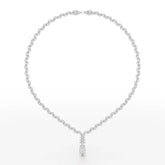 19.9 CT Marquise Cut Lab Diamond Necklace