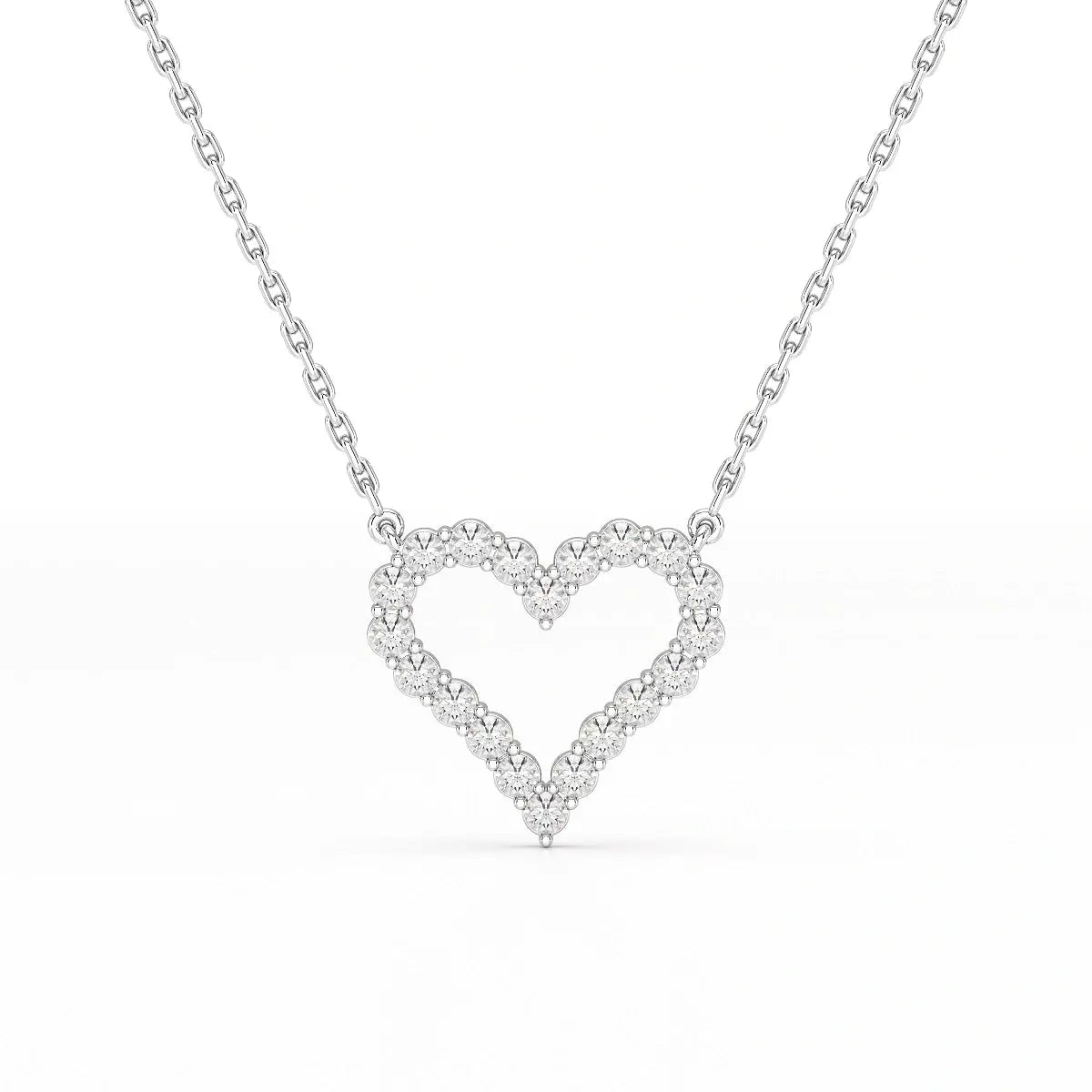 0.78 CT Round Cut Lab Diamond Chain Pendant Jama Jewels