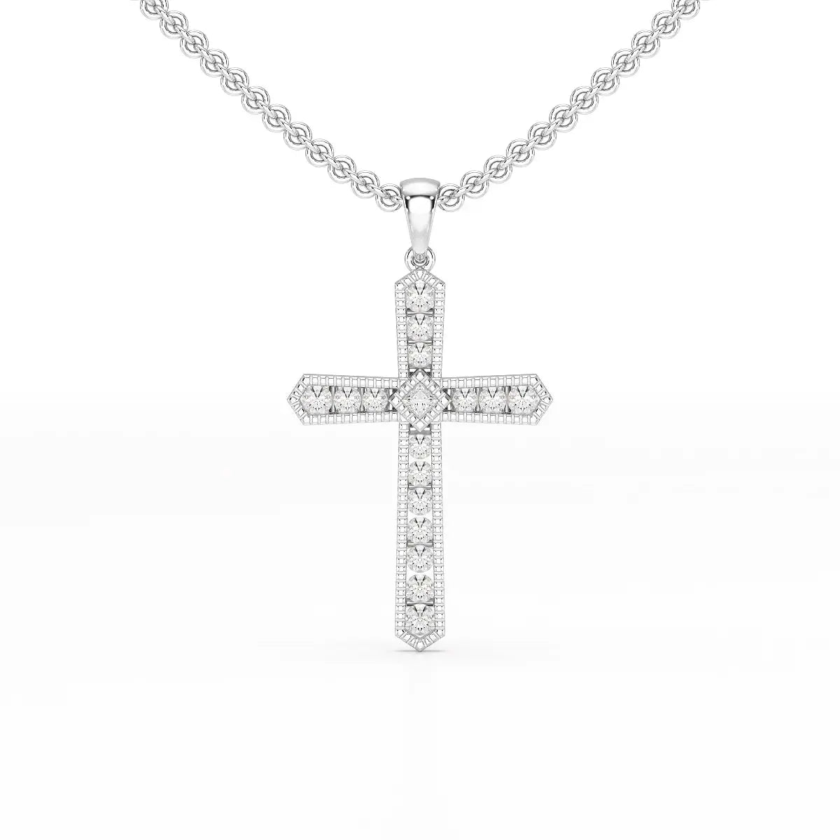 0.69 CT Lab Diamond Round Shape Pendant Jama Jewels