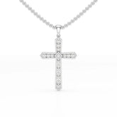 0.69 CT Lab Diamond Round Shape Pendant