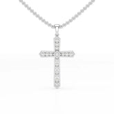 0.69 CT Lab Diamond Round Shape Pendant Jama Jewels