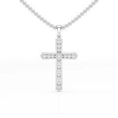0.69 CT Lab Diamond Round Shape Pendant Jama Jewels