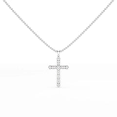 0.69 CT Lab Diamond Round Shape Pendant