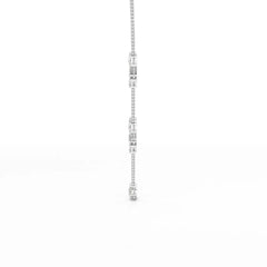 11 CT Lab Diamond Round Cut Chain Pendant