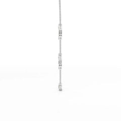 11 CT Lab Diamond Multi Shape Chain Pendant Jama Jewels