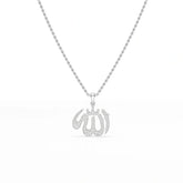 1.1 CT Lab Diamond Allah Named Chain Pendant Jama Jewels