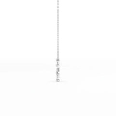 0.35 CT Lines Lab Diamond Chain Pendant with Round Cut Diamonds Jama Jewels