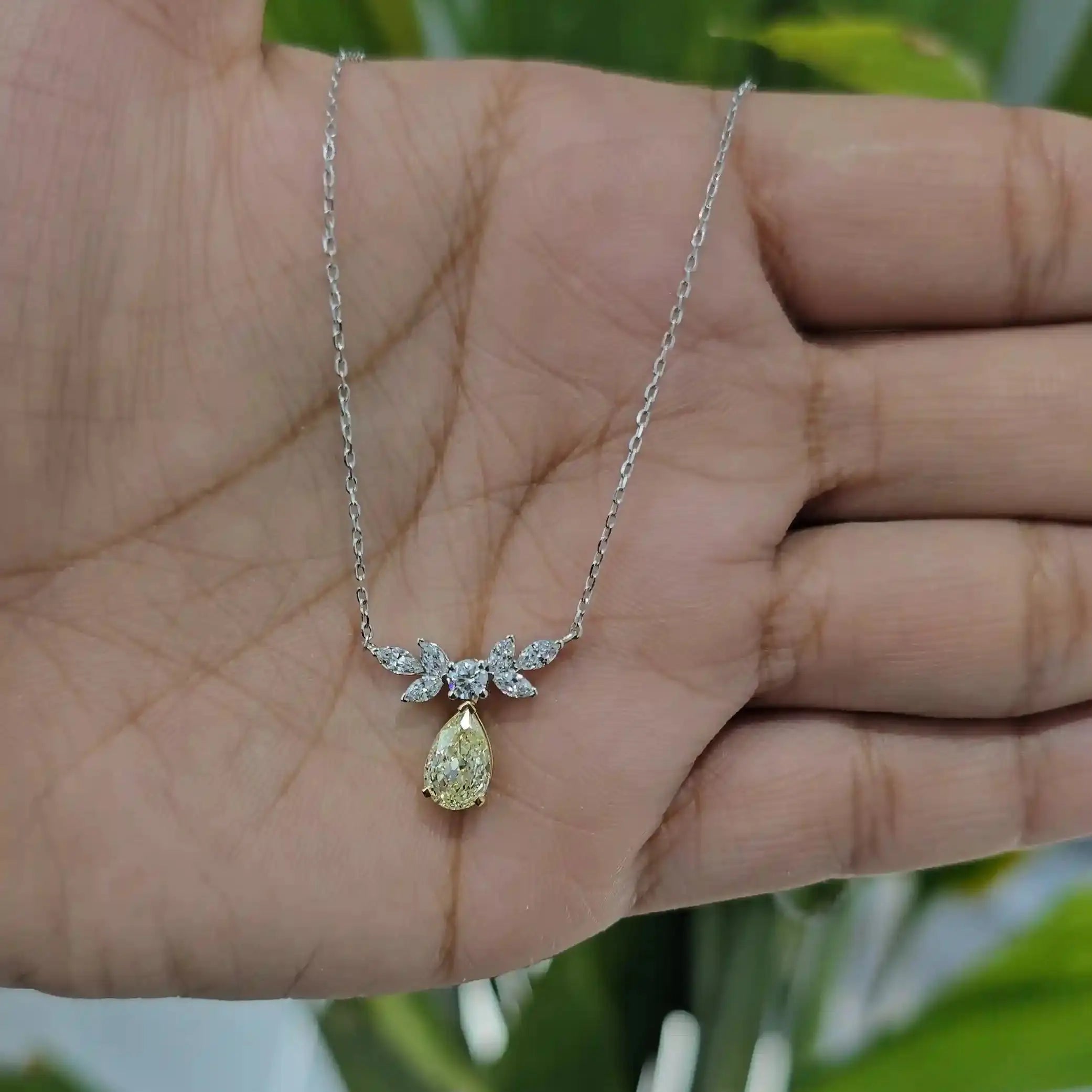 1.40 CT Multi Shape Diamond Chain Pendant (Ready for Delivery) Jama Jewels