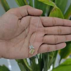 2.35 CT Maqruise & Radiant Cut Diamond Chain Pendant (Ready for Delivery) Jama Jewels