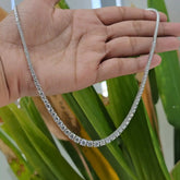 8.85 CT Round Cut Diamond Tennis Necklace (Ready for Delivery) Jama Jewels