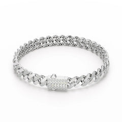 2.62 CT Round Cut Men's Cuban Bracelet Jama Jewels