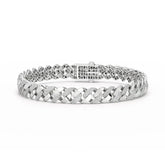 2.62 CT Round Cut Men's Cuban Bracelet Jama Jewels