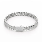 4.66 CT Round Cut Men's Cuban Bracelet Jama Jewels