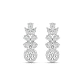 2.10 CT Multi Shape Diamond Drop Earring Jama Jewels