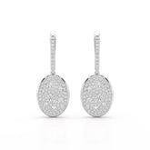 1.70 CT Round Cut Diamond Hoop Earring Jama Jewels