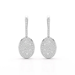 1.70 CT Round Cut Diamond Hoop Earring Jama Jewels