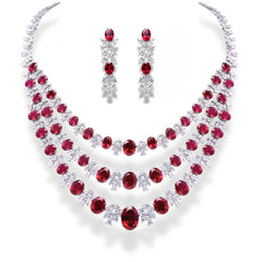Exquisite 18 KT Gold Jewelry Collection Featuring Ruby Gemstones and Lab Diamonds Jama Jewels