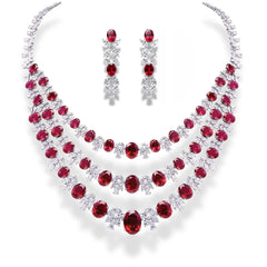 Exquisite 18 KT Gold Jewelry Collection Featuring Ruby Gemstones and Lab Diamonds Jama Jewels
